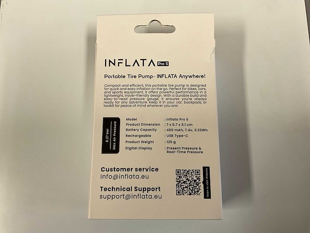 Inflata pro s draagbare fietspomp - afbeelding 3 van  3