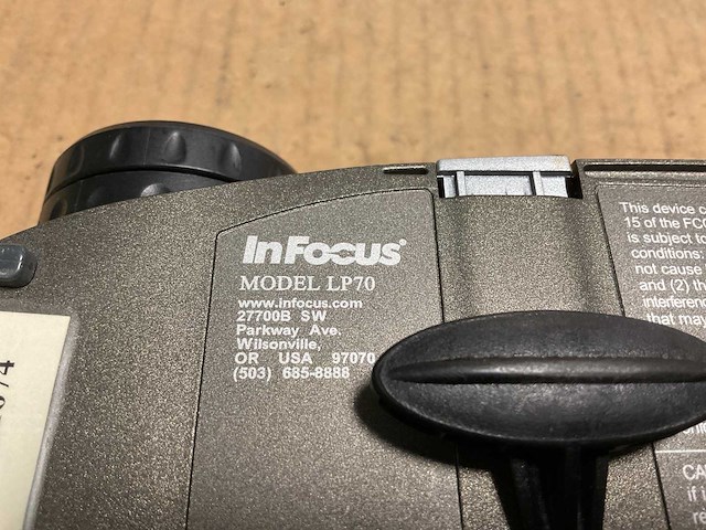 Infocus lp70 dlp projector - afbeelding 7 van  7