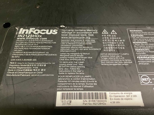 Infocus mp-8775 dlp projector - afbeelding 5 van  5