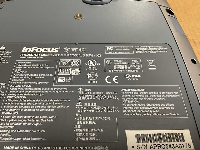 Infocus x3 dlp projector - afbeelding 7 van  7