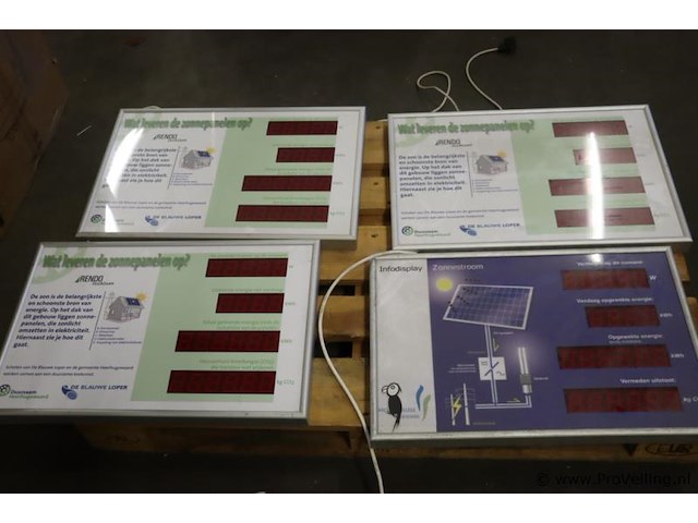 Informatiepanelen (draadloos) - 4 stuks - afbeelding 1 van  6