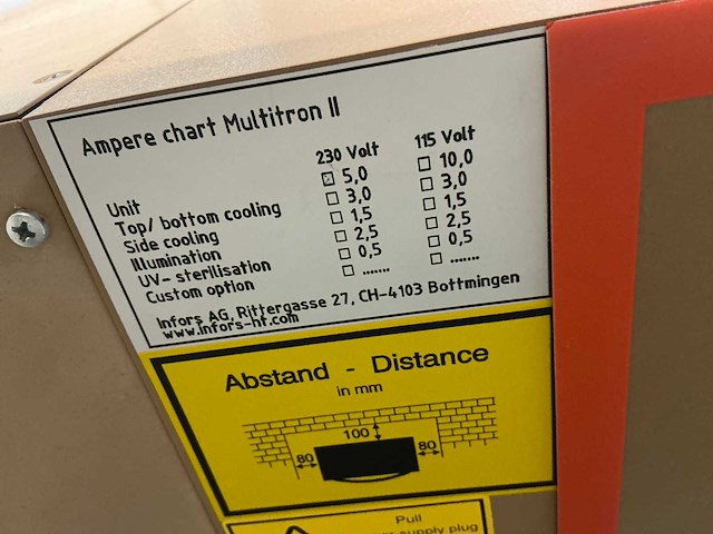 Infors ampere kaart multitron ii grote capaciteit incubator shaker - afbeelding 9 van  9