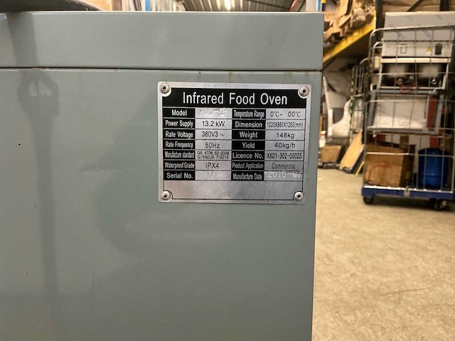 Infrared food oven adm-4p pizza-oven - afbeelding 5 van  7