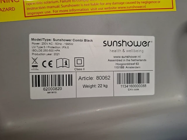 Infrarood straler, sunshower isolbe, 150 500 hpa, 2021 - afbeelding 3 van  3