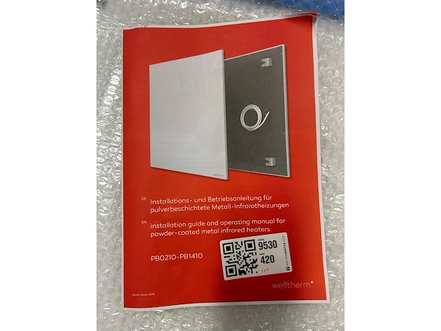 Infrarood verwarmingspaneel welltherm - afbeelding 2 van  3