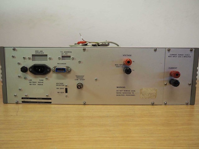 Infratek - 104 a - precision power analyzer - afbeelding 7 van  8