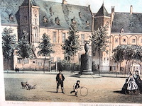 Ingekleurde ets de abdij (te middelburg?) - afbeelding 3 van  5