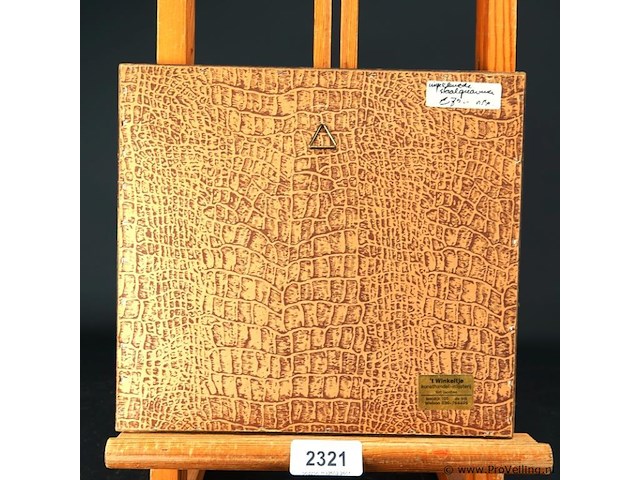 Ingekleurde staalgravure de groote markt te bergen op zoom - afbeelding 4 van  5