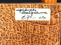 Ingekleurde staalgravure de groote markt te bergen op zoom - afbeelding 5 van  5