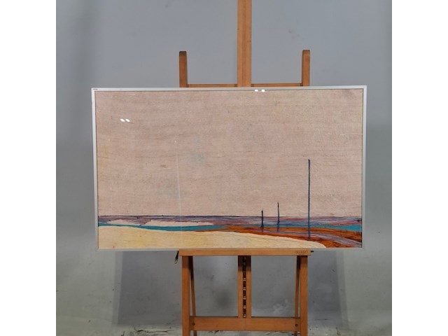 Ingelijst kunstwerk, maya wildevuur, compositie zijde, 1987 - afbeelding 1 van  7