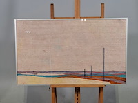 Ingelijst kunstwerk, maya wildevuur, compositie zijde, 1987 - afbeelding 1 van  7