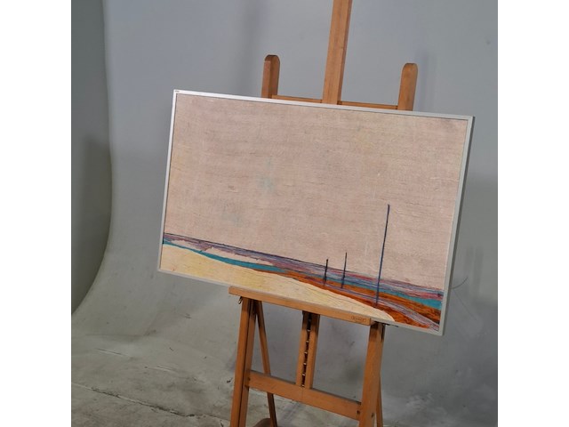Ingelijst kunstwerk, maya wildevuur, compositie zijde, 1987 - afbeelding 3 van  7