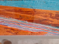 Ingelijst kunstwerk, maya wildevuur, compositie zijde, 1987 - afbeelding 4 van  7