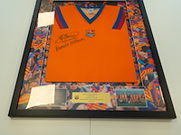 Ingelijst shirt ronald koeman - fc barcelona, niet bekend, oranje, gesigneerd, xl - afbeelding 1 van  1