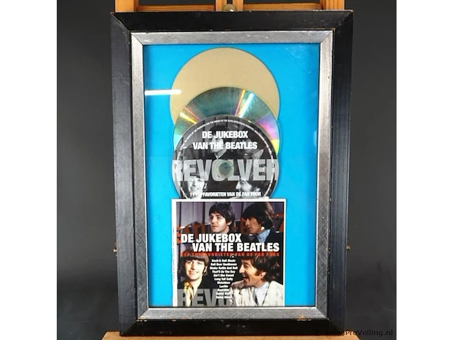 Ingelijste cd van the beatles getiteld "de jukebox van the beatles" - afbeelding 2 van  5