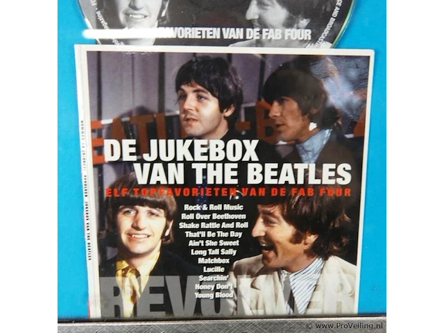Ingelijste cd van the beatles getiteld "de jukebox van the beatles" - afbeelding 3 van  5