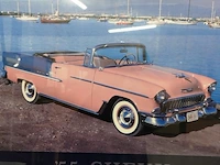 Ingelijste foto 1955 chevy bel air convertible is gefotografeerd door brad wagner. - afbeelding 3 van  5