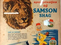Ingelijste reclame jaren 70 voor samson shag - afbeelding 3 van  5
