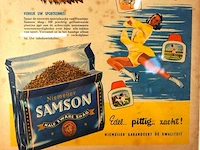 Ingelijste reclame jaren 70 voor samson shag - afbeelding 4 van  5
