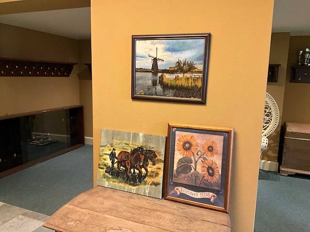 Ingelijste wanddecoratie (3x) - afbeelding 1 van  5