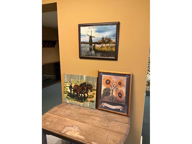 Ingelijste wanddecoratie (3x) - afbeelding 2 van  5