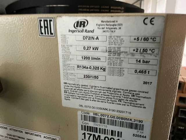 Ingersoll rand - 2017 - r4 iu - schroefcompressor - afbeelding 6 van  6