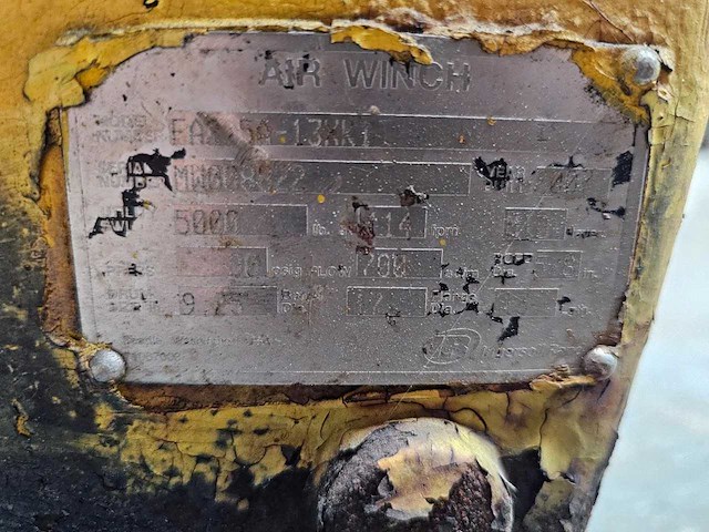 Ingersoll rand - air winch - lier - afbeelding 6 van  7