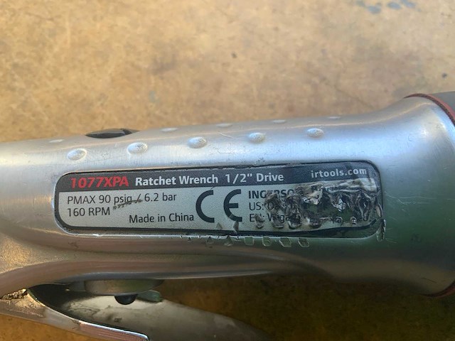 Ingersoll rand haaks 1077 xpa pneumatische slagmoersleutel - afbeelding 6 van  7