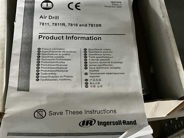 Ingersoll rand pneumatische boormachine - afbeelding 5 van  5