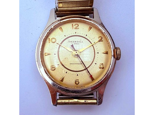 Ingersoll usa 'champagne dial' mechanisch horloge - afbeelding 1 van  7