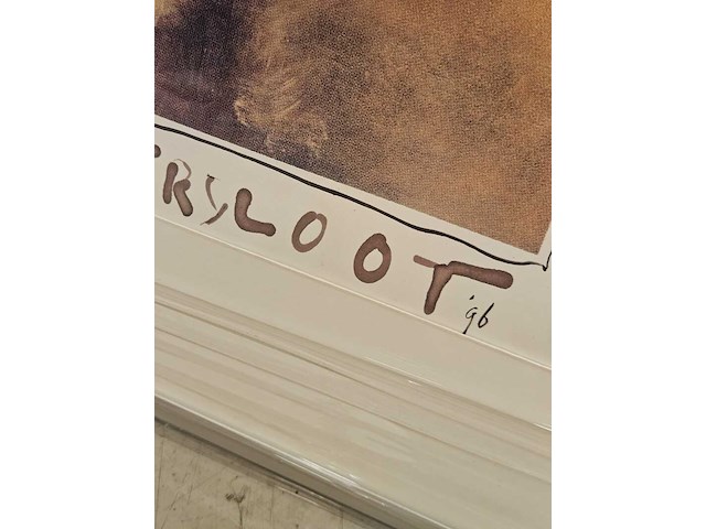 Ingeschreven lithografie, oscar wilde, peter donkersloot, 1996 - afbeelding 2 van  3