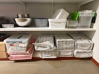 Inhoud stellingplank w.o. gastronormbakken (2x) - afbeelding 2 van  7