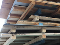 Inhoud van draagarmstelling 355 w.o. traanplaten, 15x aluminium platen 4mm, alu geperforeerd, etc. - afbeelding 7 van  9