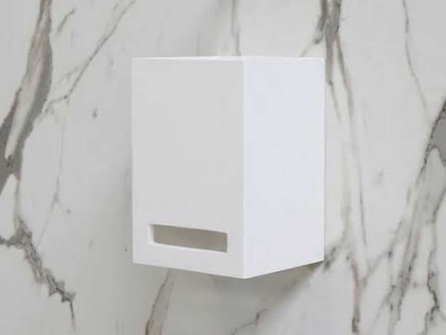 Ink fontein skyscraper polystone zonder kraangat inclusief handdoek uitsparing - afbeelding 2 van  4