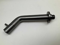 Ink fonteinkraan wandmodel black metal inkortbaar - afbeelding 2 van  7