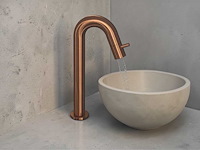 Ink hoog model fonteinkraan brushed rose gold 30cm 9902366 - afbeelding 1 van  7