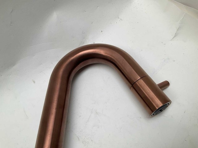 Ink hoog model fonteinkraan brushed rose gold 30cm 9902366 - afbeelding 4 van  7