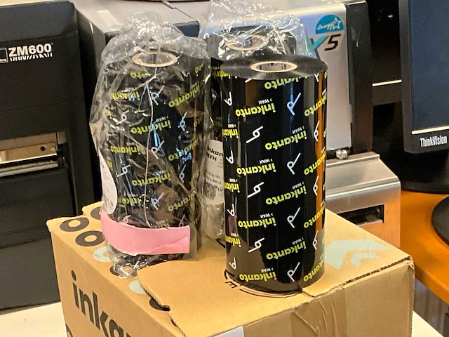 Inkanto awxfh inktrollen voor labelprinter (3x) - afbeelding 2 van  3