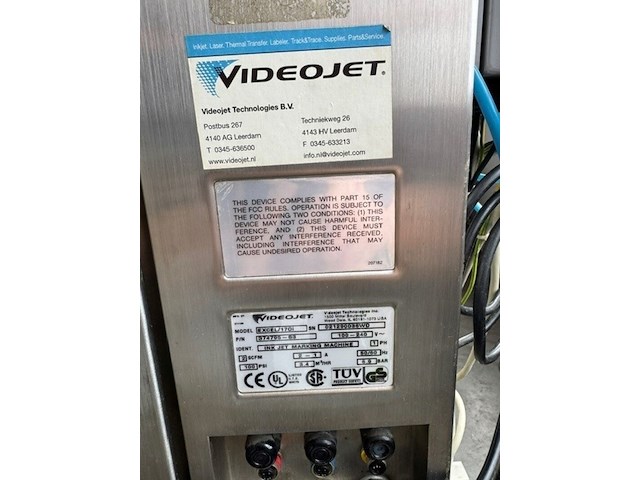 Inkjet printkop videojet, excel serie 170 , grijs, bouwjaar 2015 - afbeelding 2 van  2