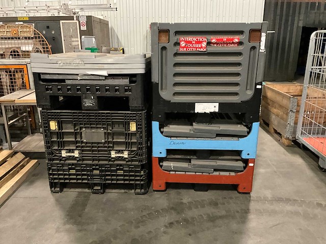 Inklapbaar kunstof palletbox (5x) - afbeelding 1 van  5