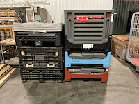 Inklapbaar kunstof palletbox (5x) - afbeelding 1 van  5