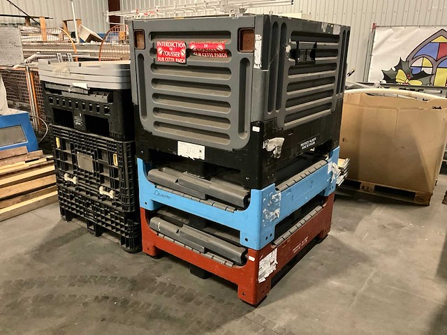 Inklapbaar kunstof palletbox (5x) - afbeelding 2 van  5