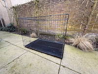 Inklapbare bench. afmeting uitgeklapt 108,5 x 70 cm. hoogte 77 cm - afbeelding 1 van  4