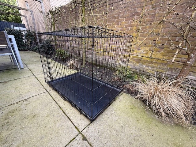 Inklapbare bench. afmeting uitgeklapt 108,5 x 70 cm. hoogte 77 cm - afbeelding 2 van  4