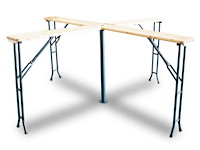 Inklapbare biertafel kruisvormig 241 cm - afbeelding 1 van  5
