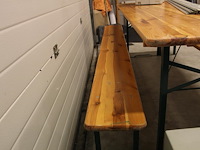 Inklapbare biertafelset. afmeting tafelblad 220 x 70 cm - afbeelding 3 van  3