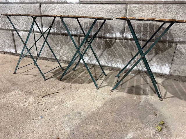 Inklapbare bistrotafel ø 60 cm (3x) - afbeelding 2 van  3
