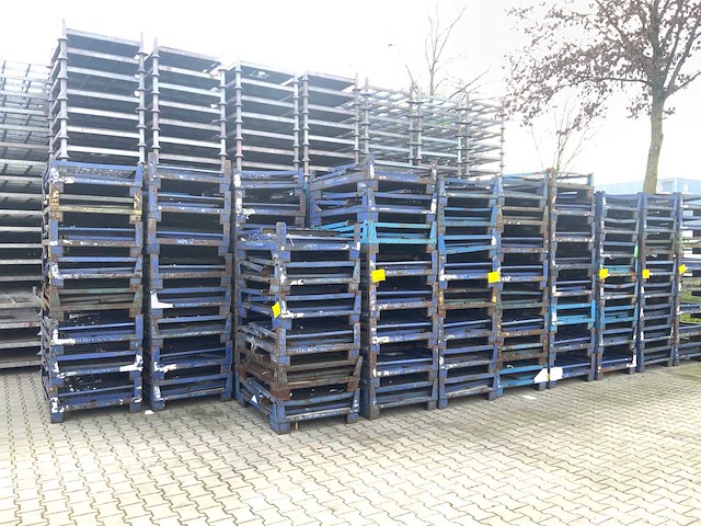 Inklapbare gitterbox 1230x820x970mm (4x) - afbeelding 3 van  8