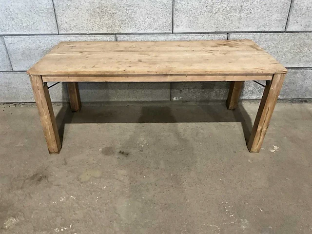 Inklapbare houten tafel (4x) - afbeelding 2 van  5