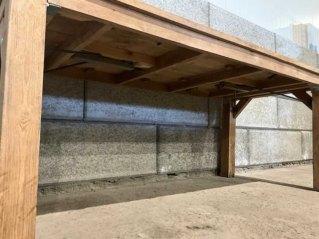 Inklapbare houten tafel (4x) - afbeelding 4 van  5